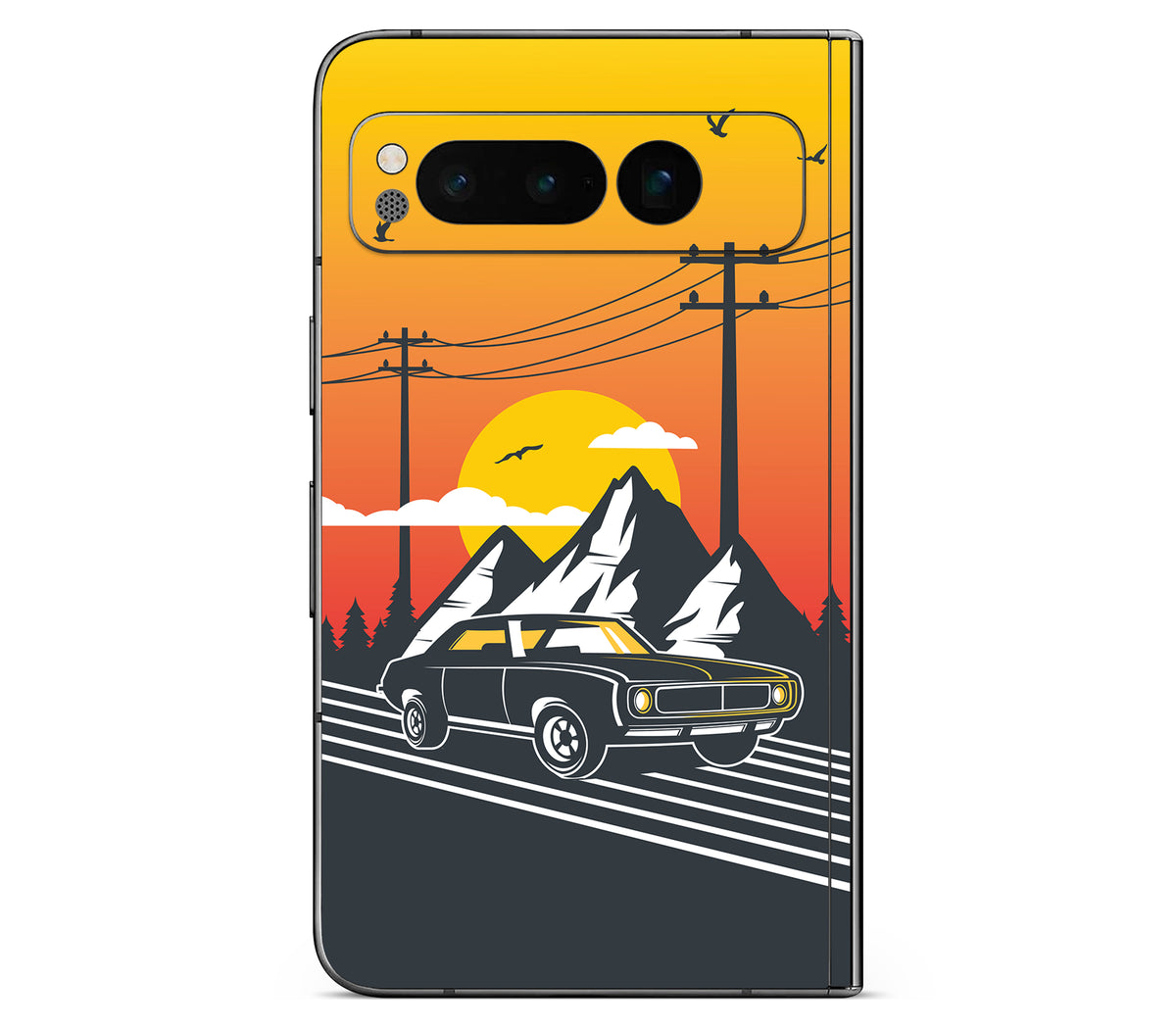 Google Pixel Fold skin, Last Ride, back skin