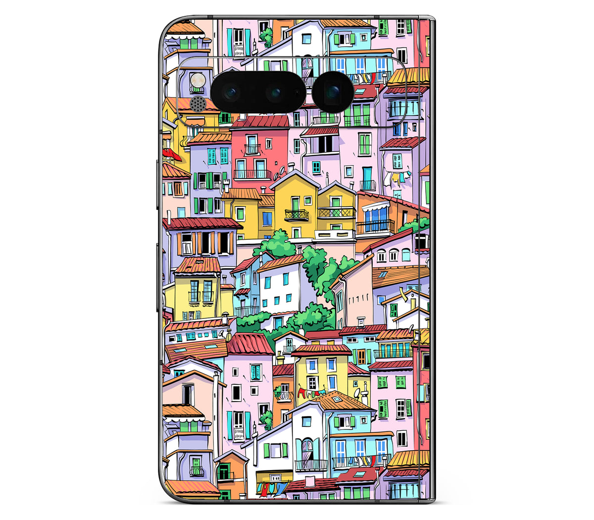 Google Pixel Fold skin, Menton Mosaic, back skin
