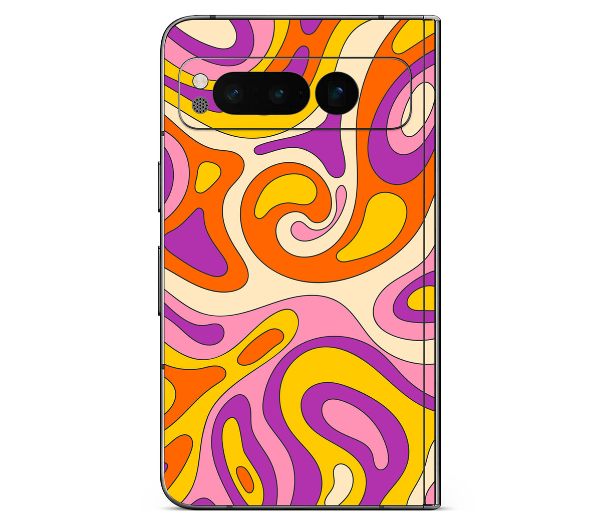 Google Pixel Fold skin, Psycho Vortex, back skin