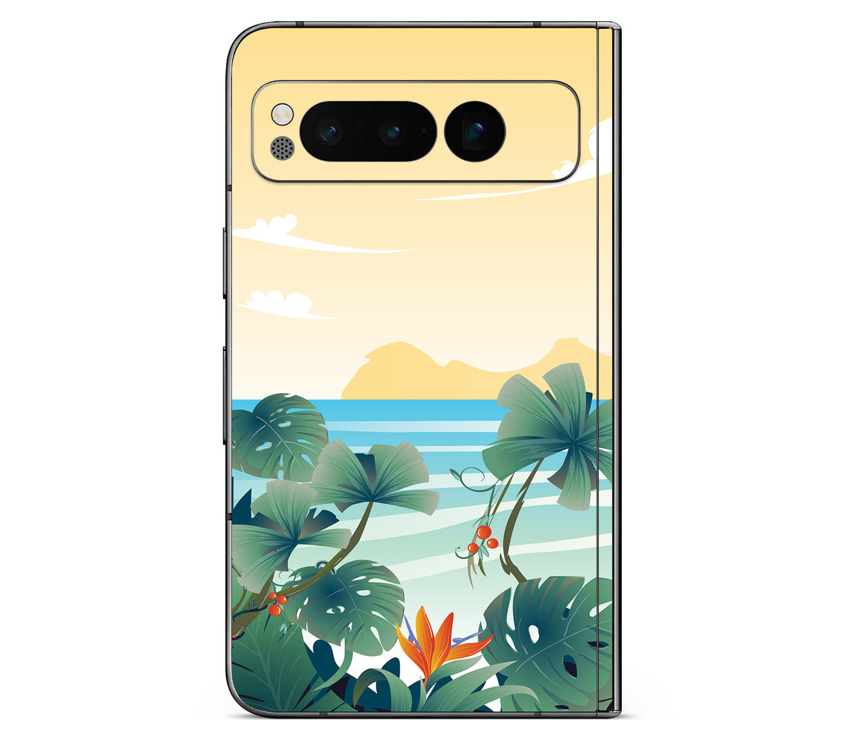 Google Pixel Fold skin, Sizzle Bay, back skin