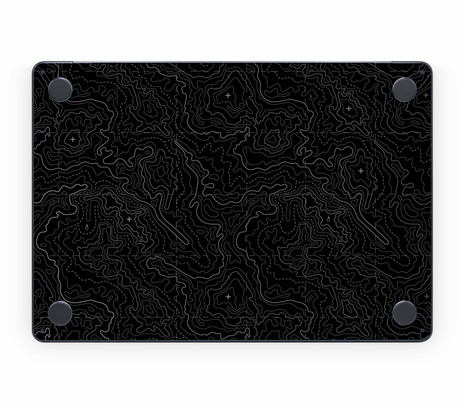 MacBook Air 13" (2025, M4) skin, Lockdown (Blackout), bottom skin