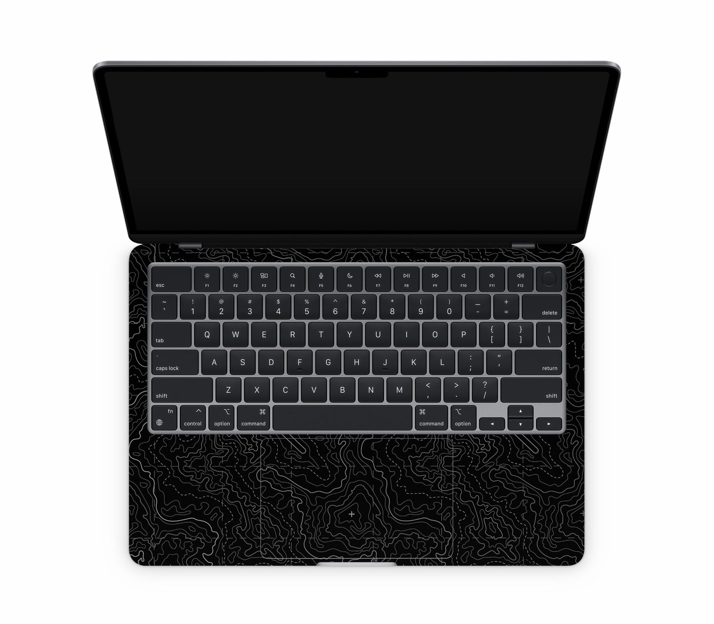 MacBook Air 13" (2025, M4) skin, Lockdown (Blackout), inside skin