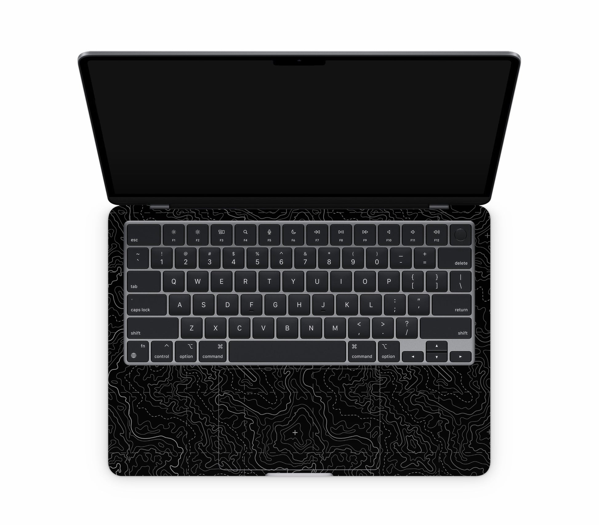 MacBook Air 13" (2025, M4) skin, Lockdown (Blackout), inside skin