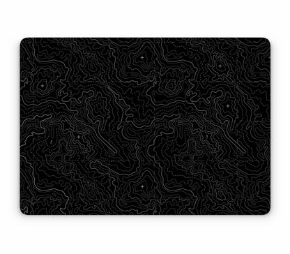MacBook Air 13" (2025, M4) skin, Lockdown (Blackout), top skin without logo cutout