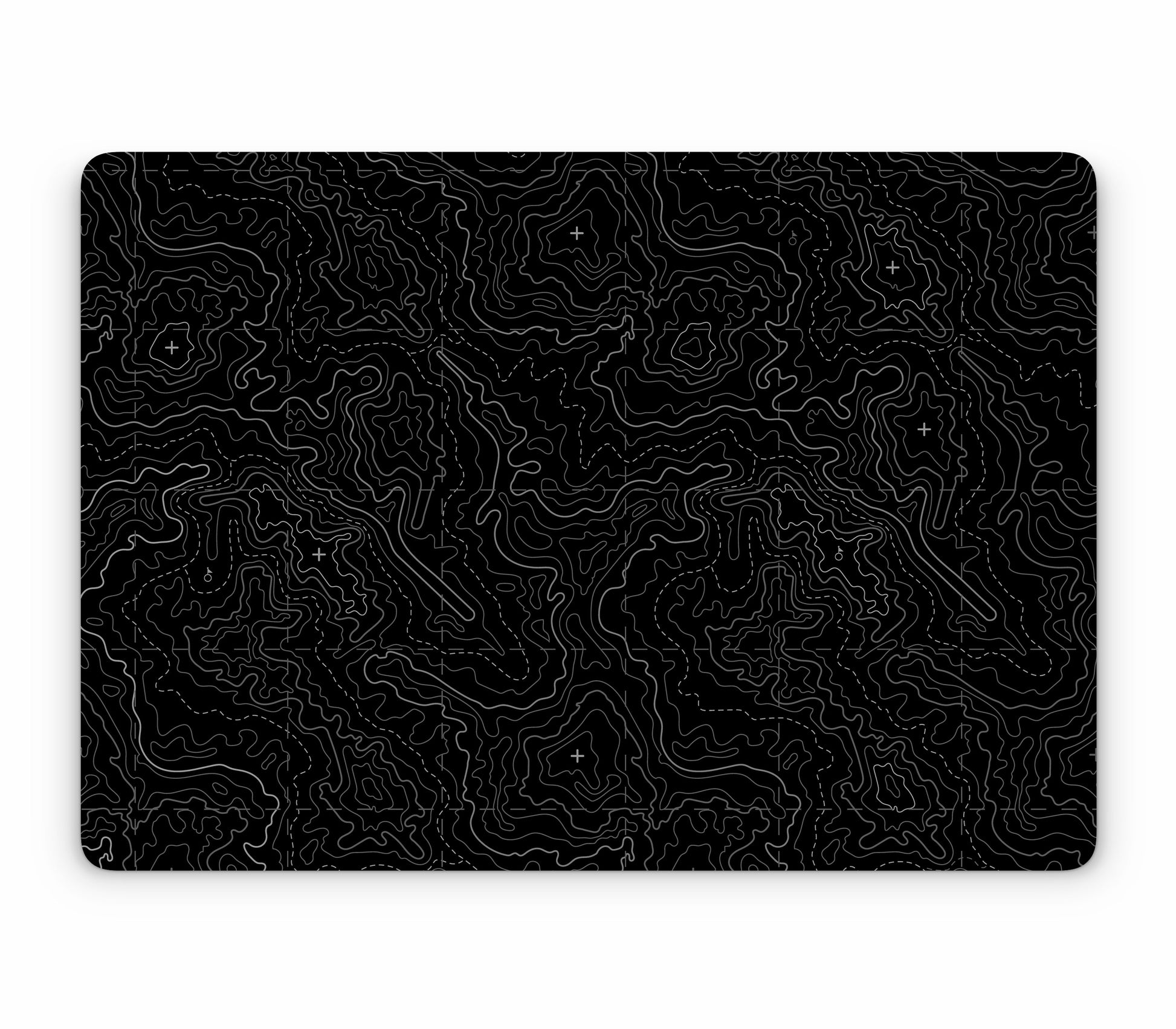 MacBook Air 13" (2024, M3) skin, Lockdown (Blackout), top skin without logo cutout