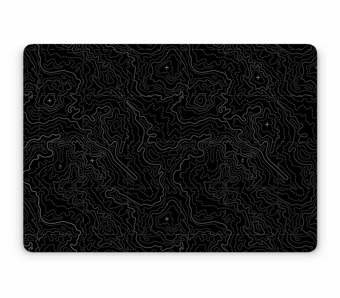 MacBook Air 13" (2025, M4) skin, Lockdown (Blackout), top skin without logo cutout