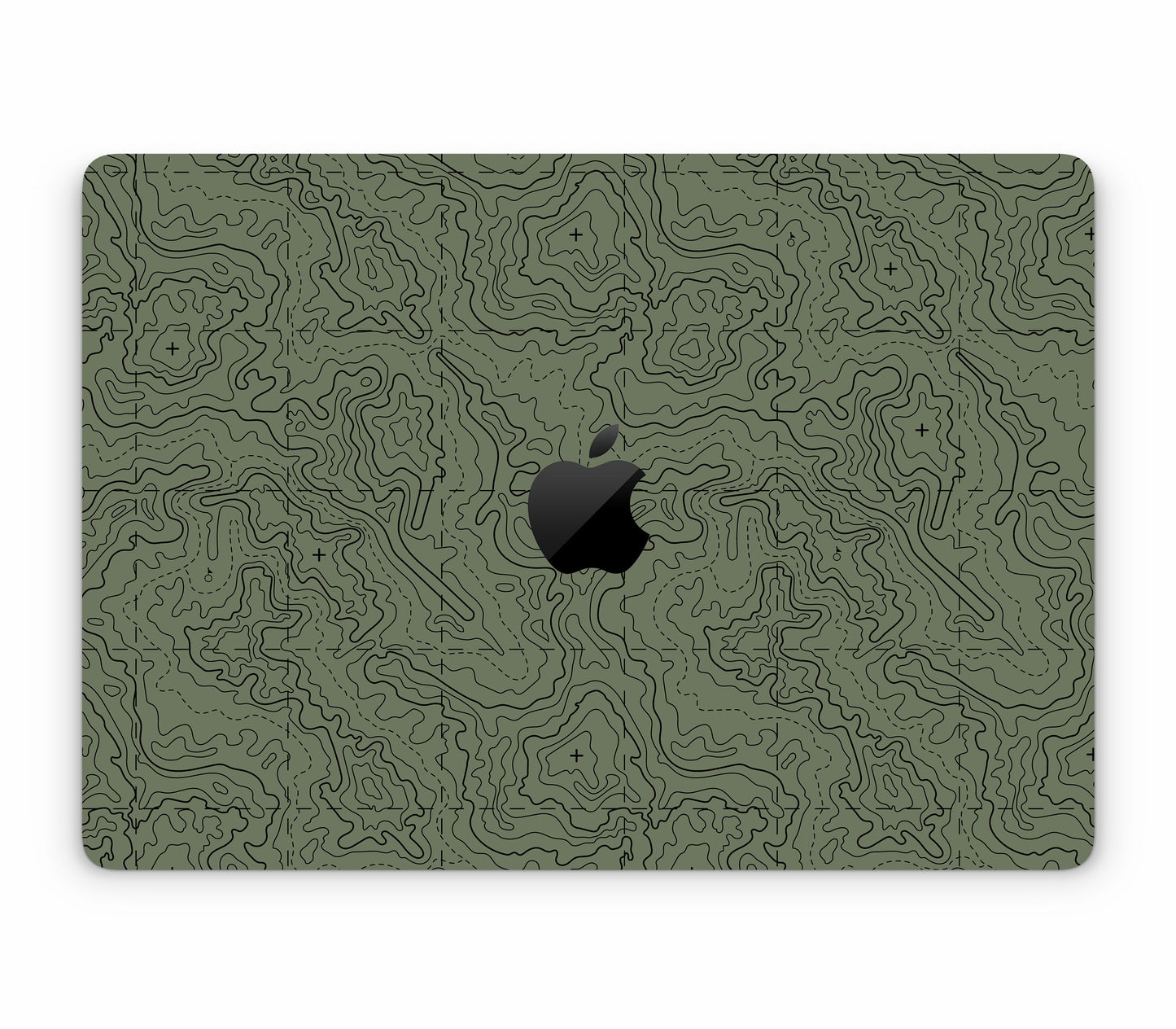 MacBook Air 13" (2024, M3) skin, Lockdown (Deathline), top skin with logo cutout