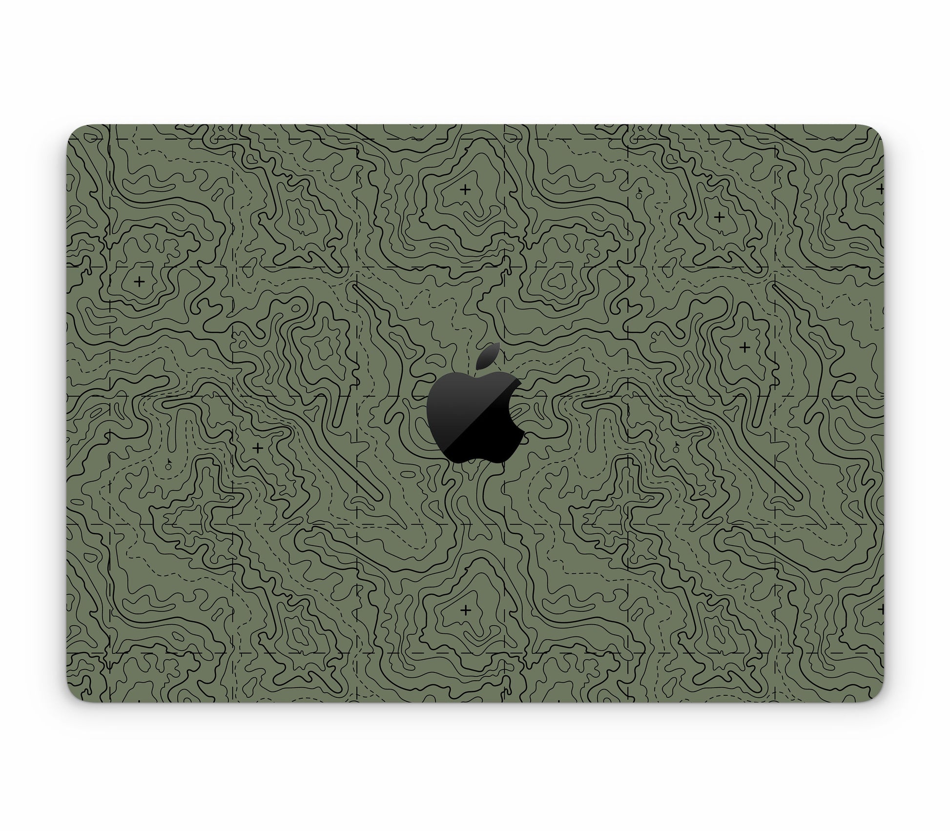 MacBook Air 13" (2024, M3) skin, Lockdown (Deathline), top skin with logo cutout
