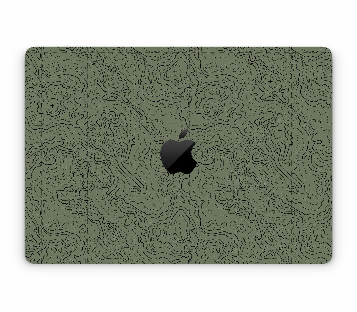 MacBook Air 13" (2025, M4) skin, Lockdown (Deathline), top skin with logo cutout