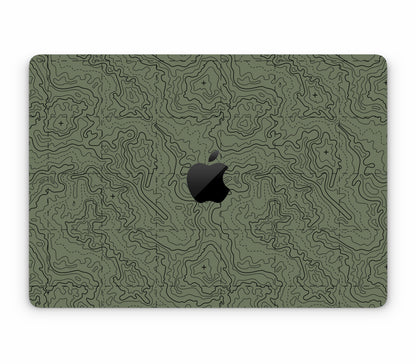 MacBook Air 13" (2025, M4) skin, Lockdown (Deathline), top skin with logo cutout