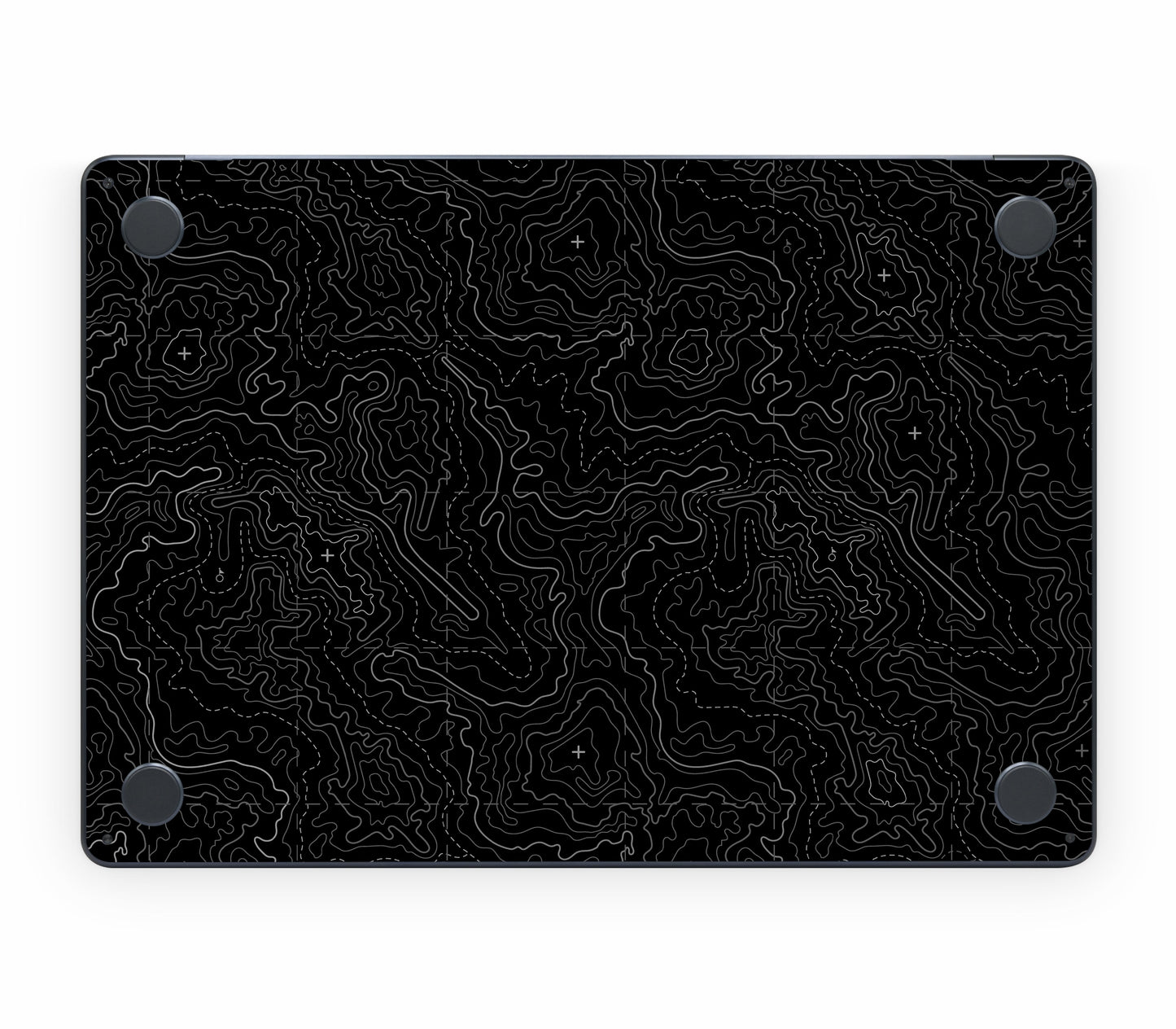 MacBook Air 15" (2025, M4) skin, Lockdown (Blackout), bottom skin