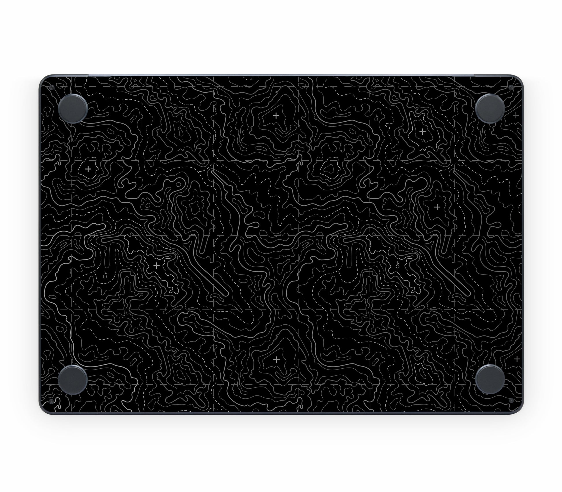 MacBook Air 15" (2025, M4) skin, Lockdown (Blackout), bottom skin