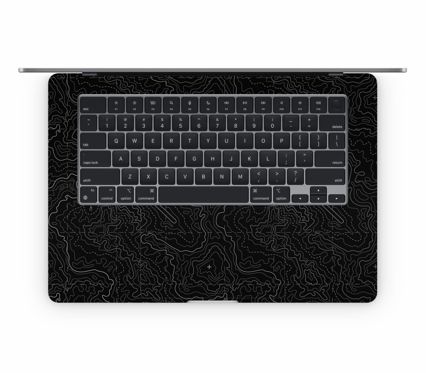 MacBook Air 15" (2024, M3) skin, Lockdown (Blackout), inside skin