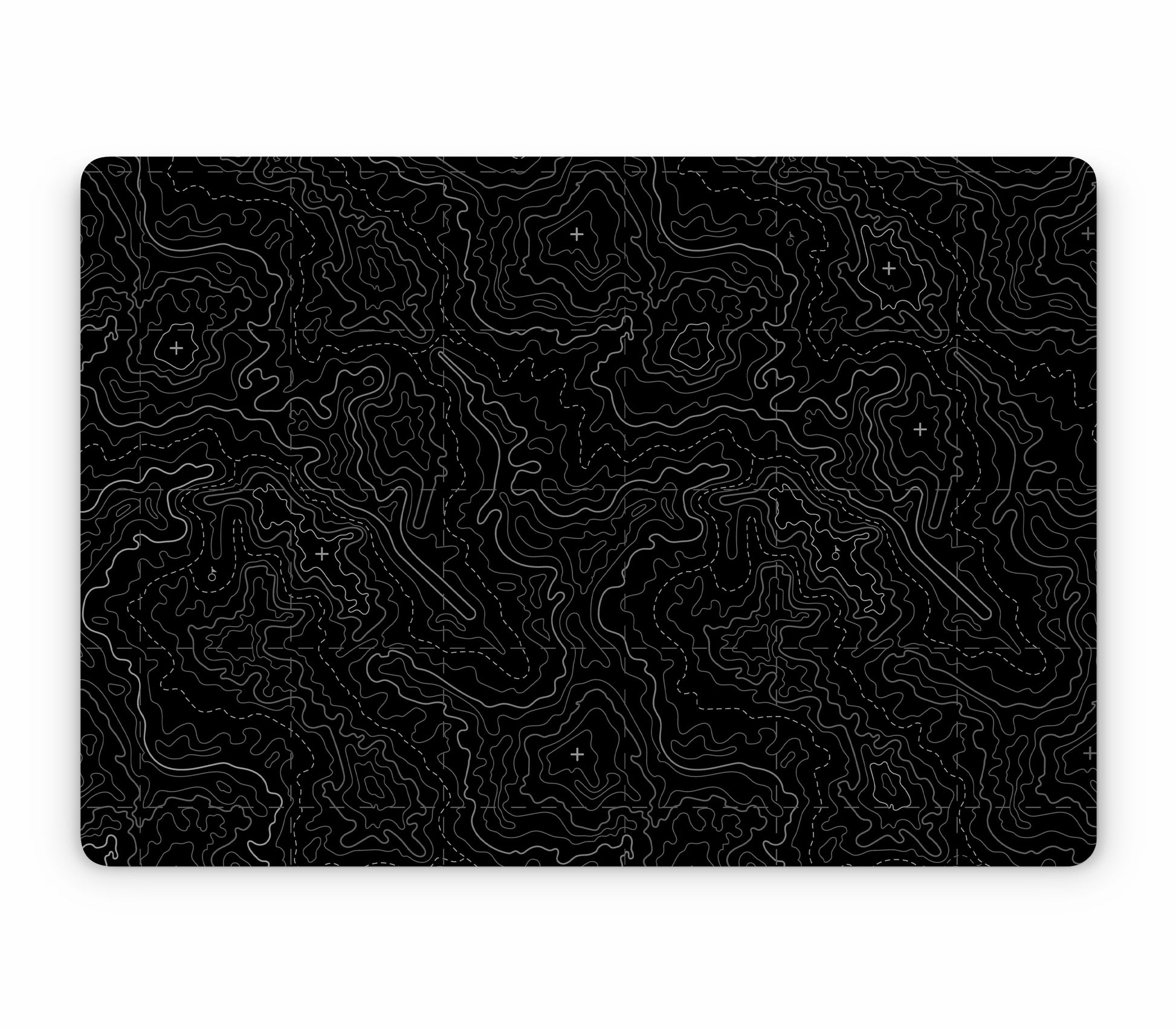 MacBook Air 15" (2025, M4) skin, Lockdown (Blackout), top skin without logo cutout