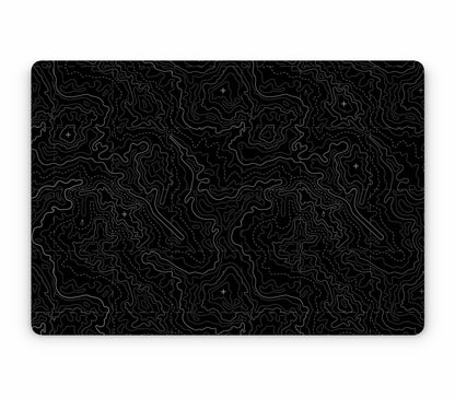 MacBook Air 15" (2025, M4) skin, Lockdown (Blackout), top skin without logo cutout