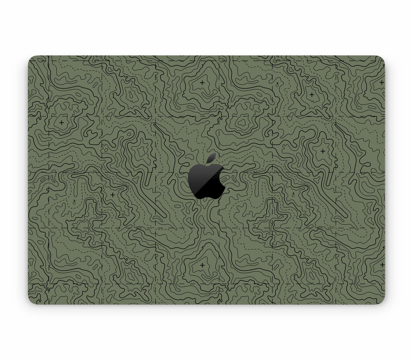 MacBook Air 15" (2025, M4) skin, Lockdown (Deathline), top skin with logo cutout