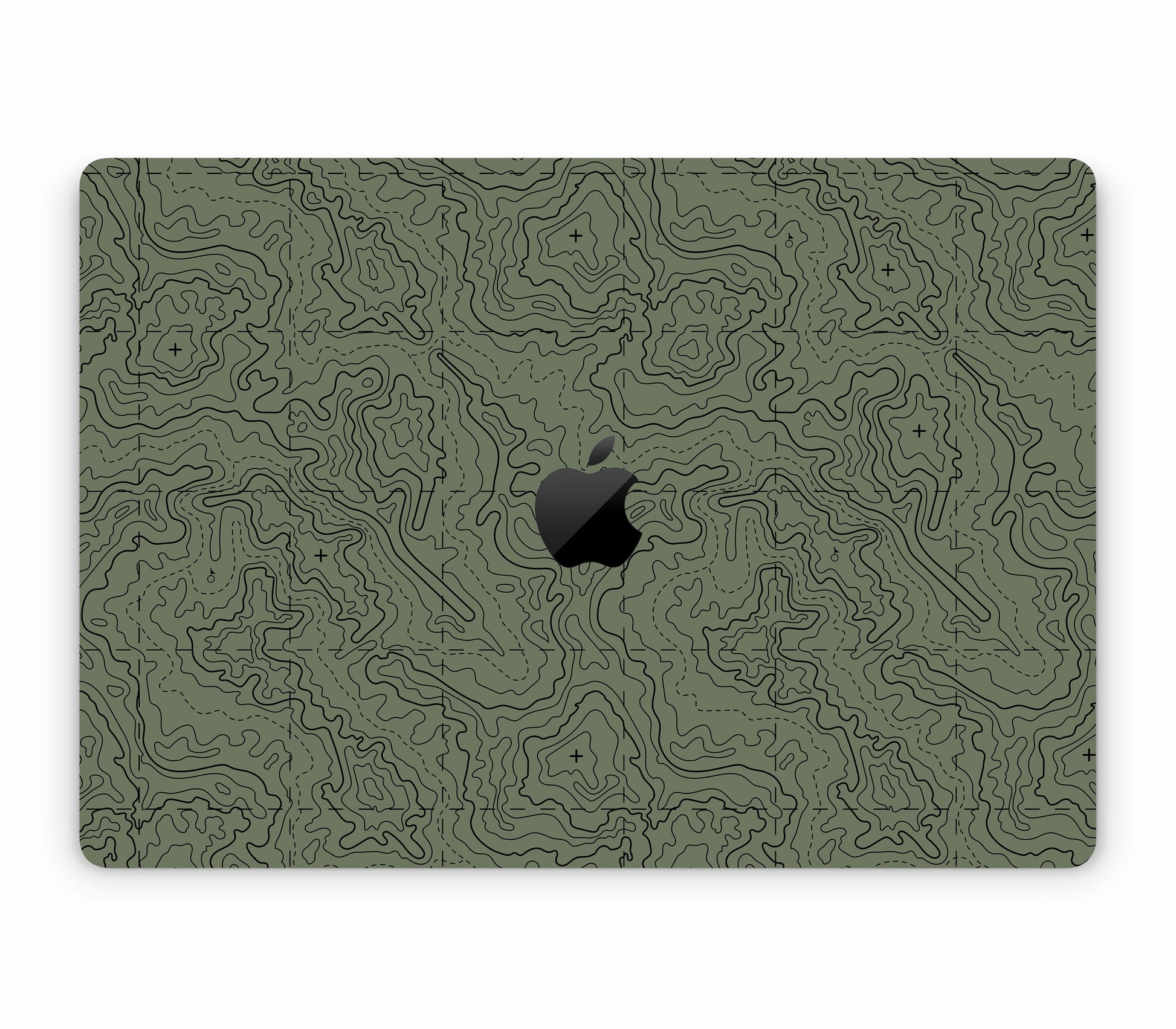MacBook Air 15" (2025, M4) skin, Lockdown (Deathline), top skin with logo cutout
