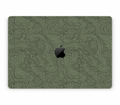 MacBook Air 15" (2025, M4) skin, Lockdown (Deathline), top skin with logo cutout