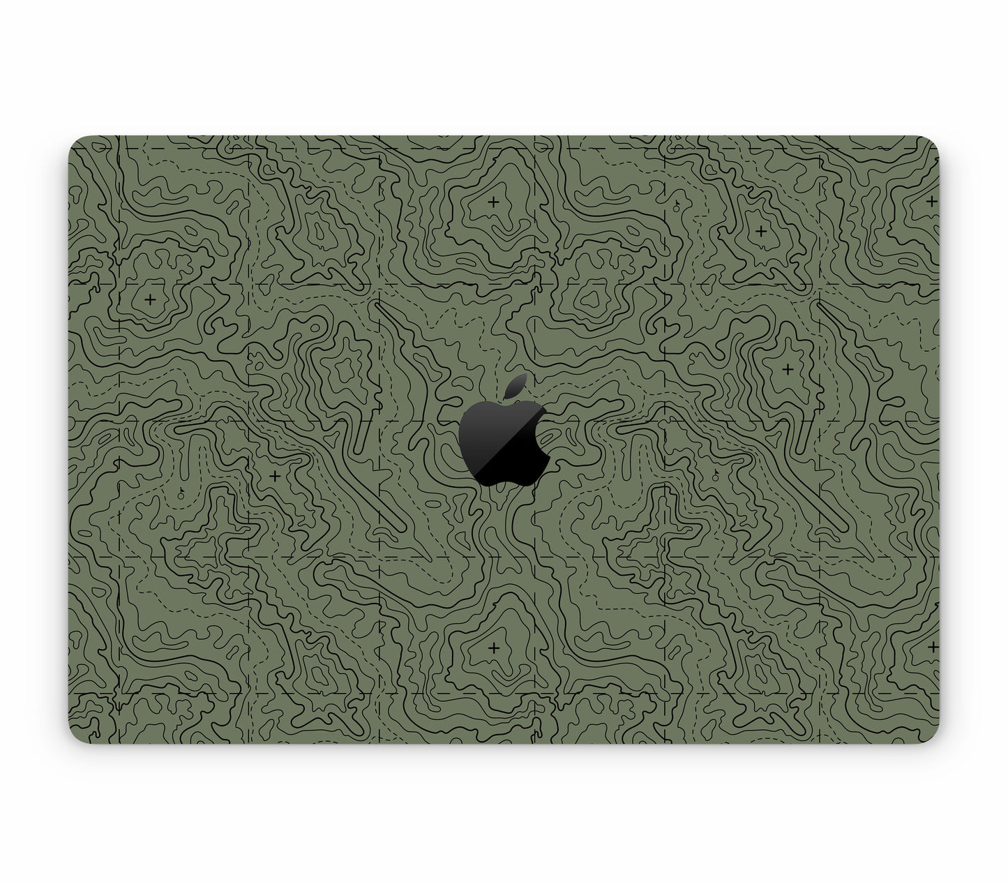 MacBook Air 15" (2024, M3) skin, Lockdown (Deathline), top skin with logo cutout