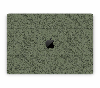 MacBook Air 15" (2024, M3) skin, Lockdown (Deathline), top skin with logo cutout