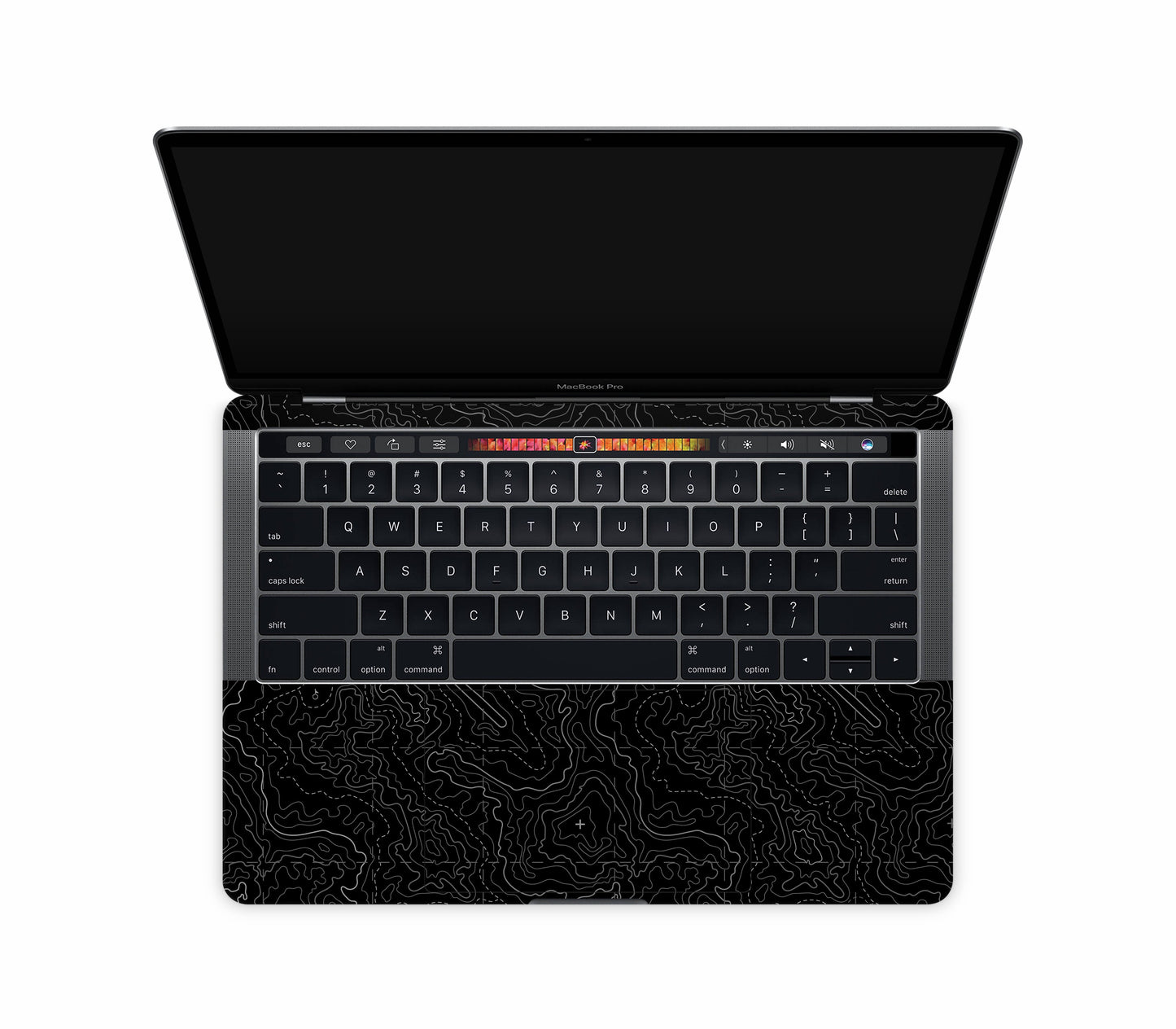 MacBook Pro 13" (2016-2019) Touch Bar skin, Lockdown (Blackout), inside skin
