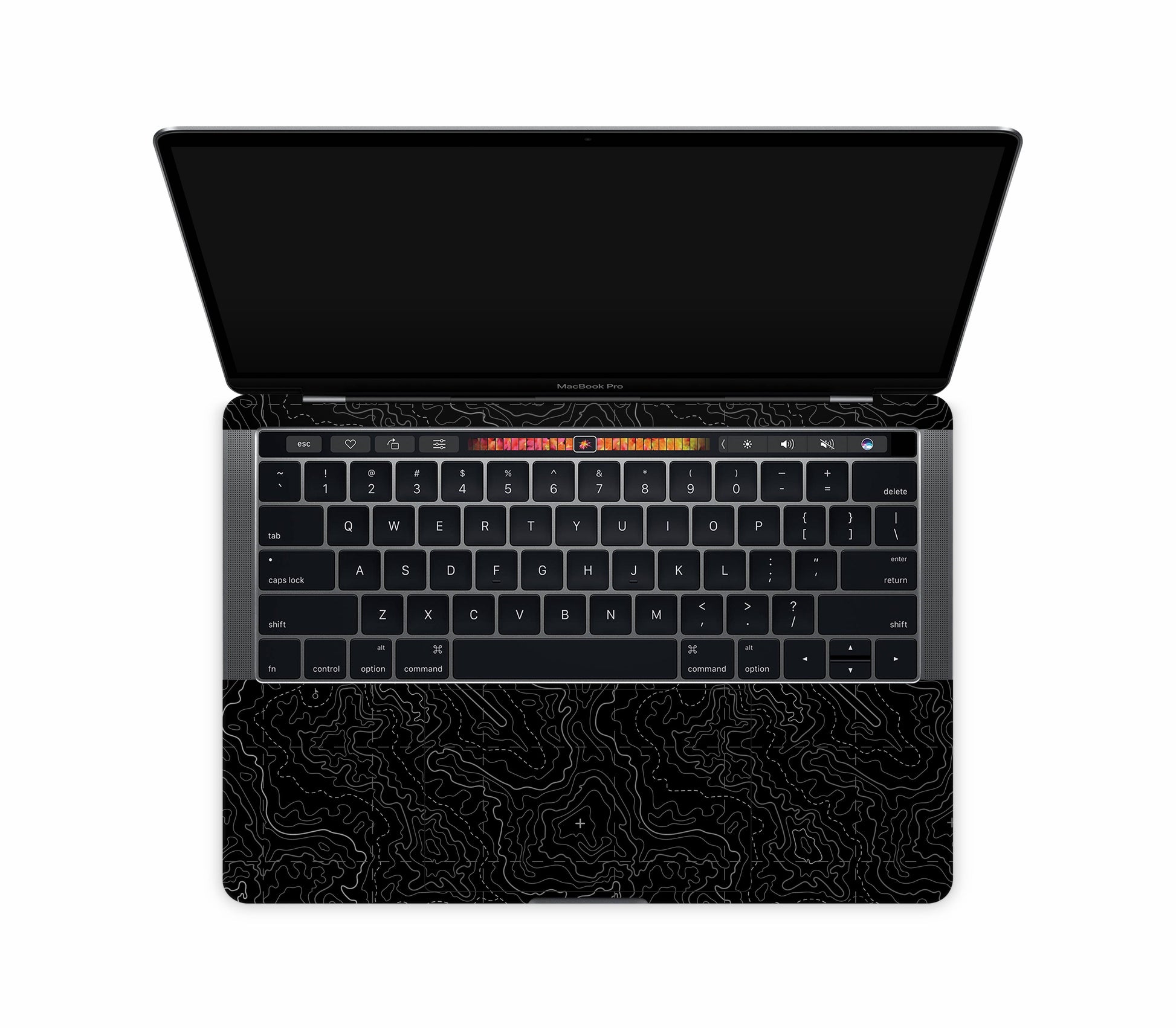 MacBook Pro 13" (2016-2019) Touch Bar skin, Lockdown (Blackout), inside skin