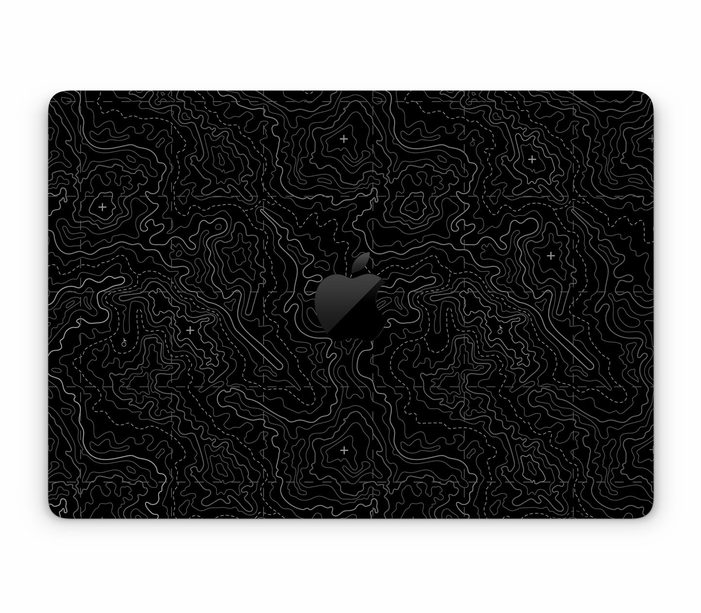 MacBook Pro 13" (2016-2019) Touch Bar skin, Lockdown (Blackout), top skin with logo cutout