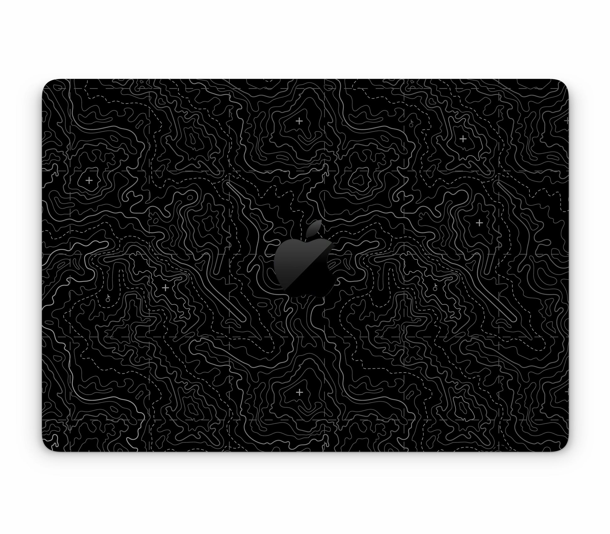 MacBook Pro 13" (2016-2019) Touch Bar skin, Lockdown (Blackout), top skin with logo cutout