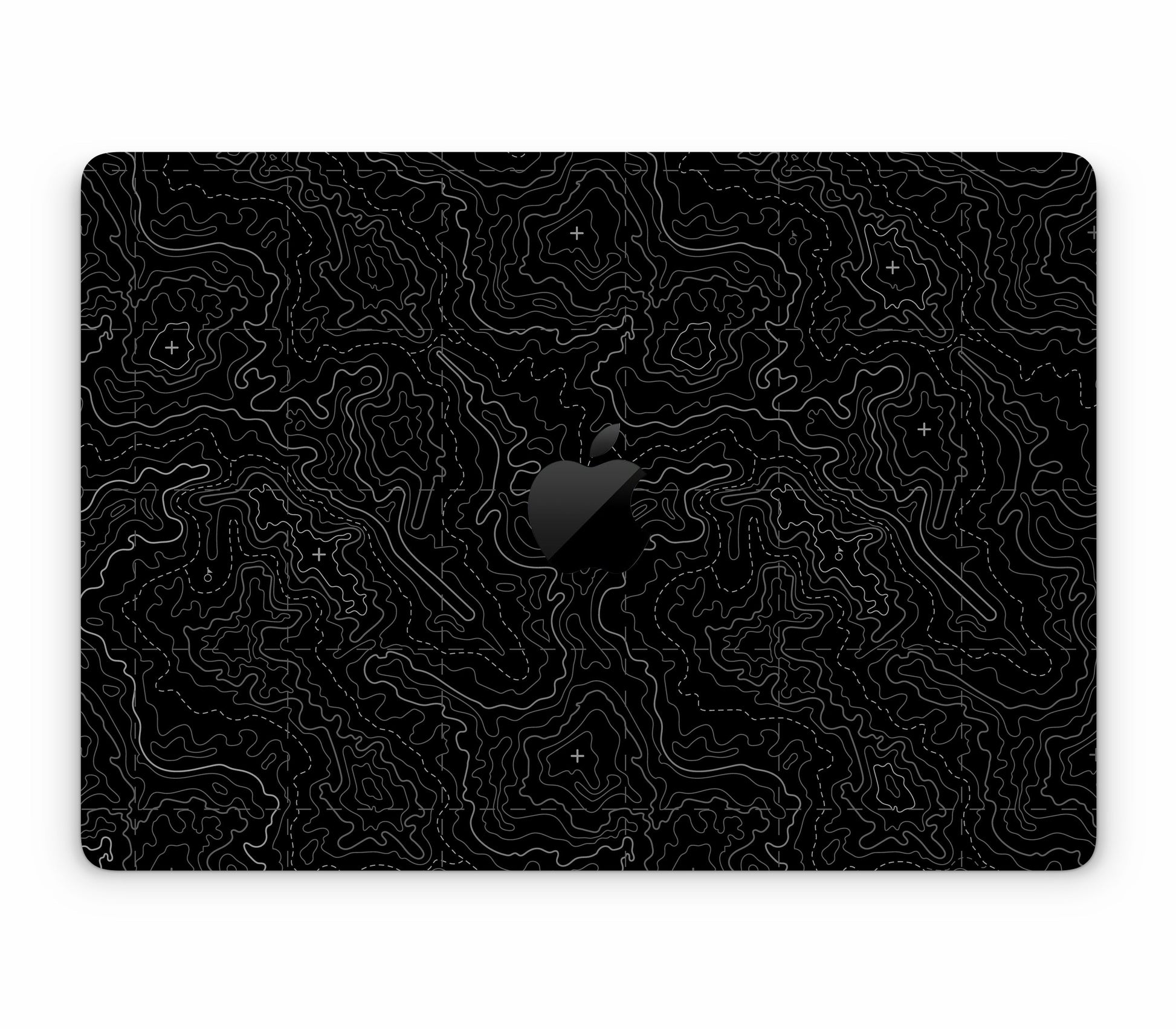 MacBook Pro 14" (2025, M5) skin, Lockdown (Blackout), top skin with logo cutout