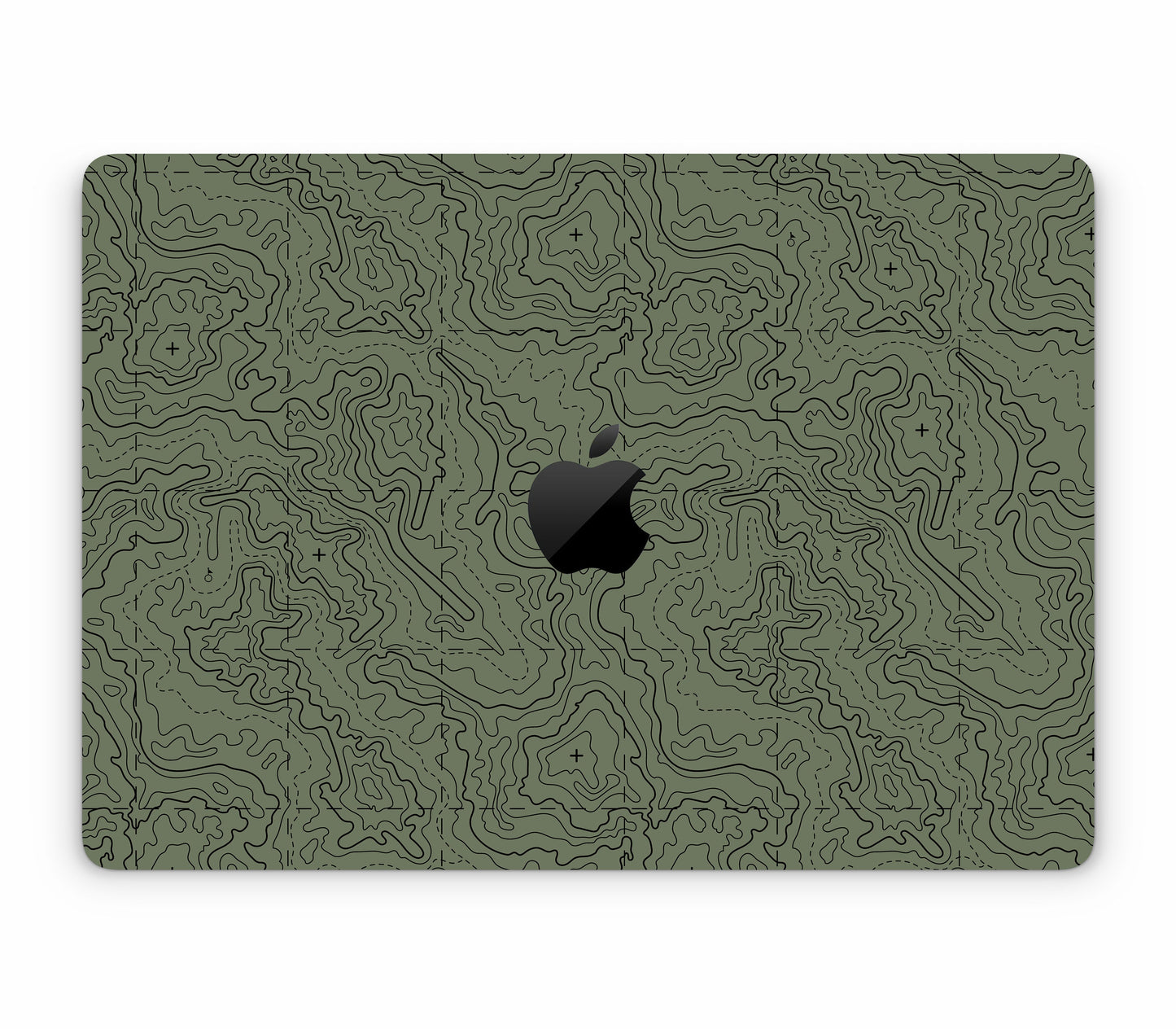 MacBook Pro 14" (2025, M5) skin, Lockdown (Deathline), top skin with logo cutout
