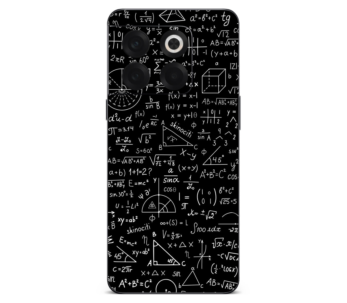 OnePlus 10T skin, Math Madness, back skin