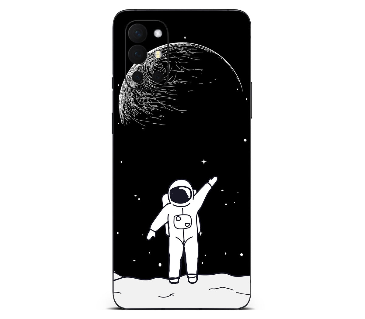 OnePlus 9R skin, Moonwave, back skin