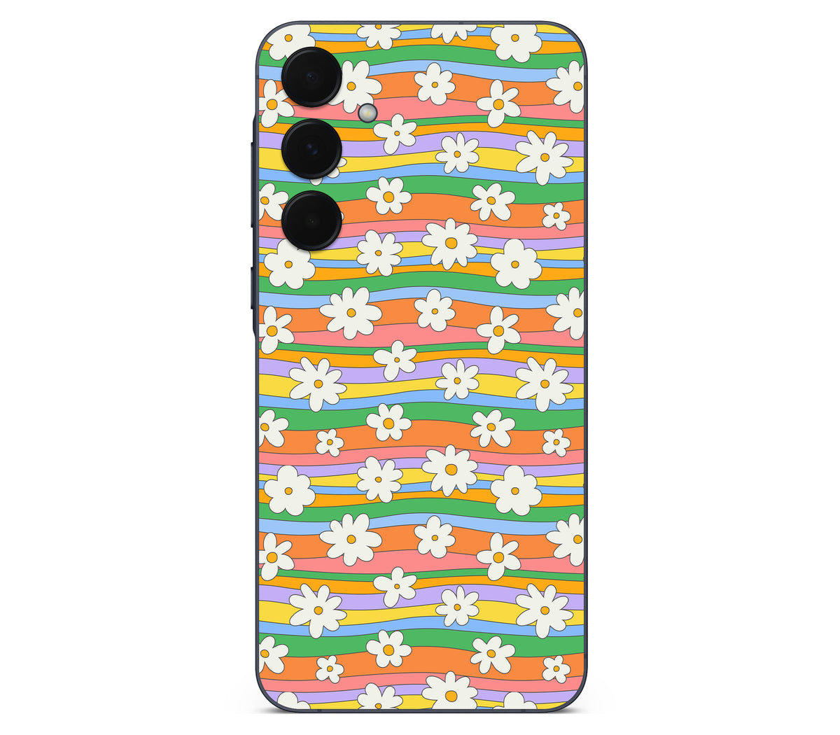 Galaxy A35 skin, Daisy Drift, back skin