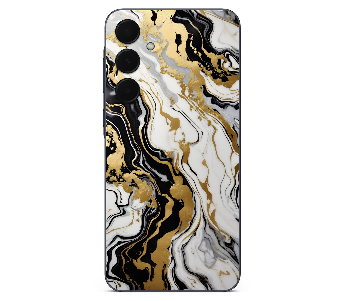 Galaxy A35 skin, Gold Flare, back skin