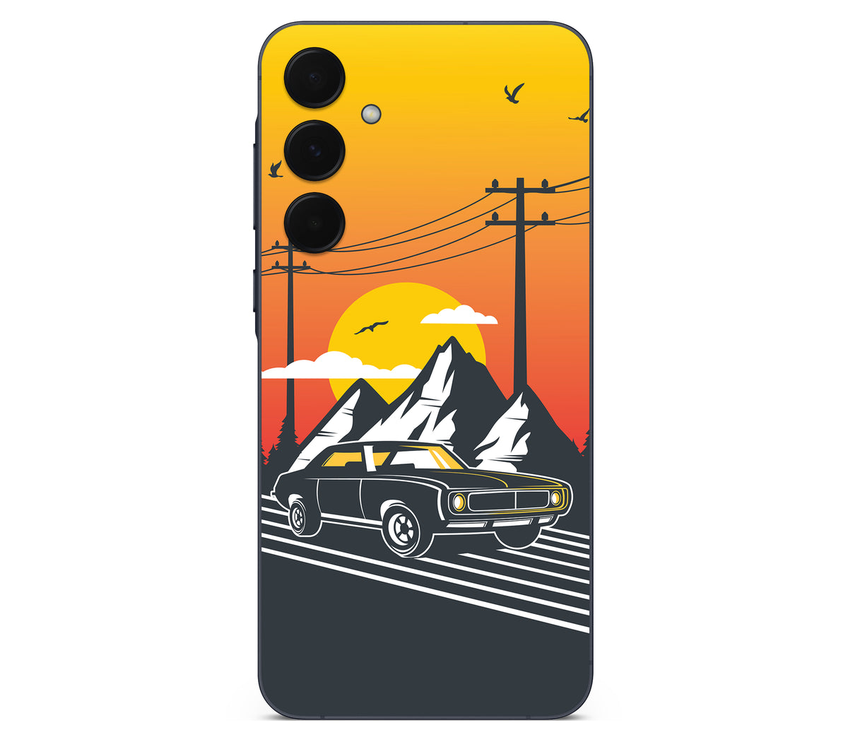 Galaxy A35 skin, Last Ride, back skin