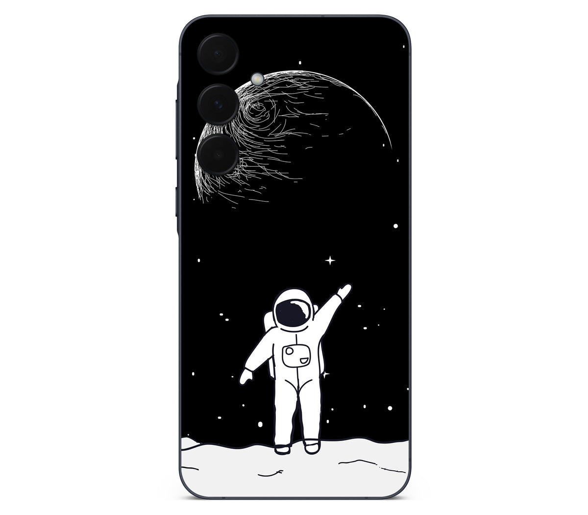 Galaxy A35 skin, Moonwave, back skin