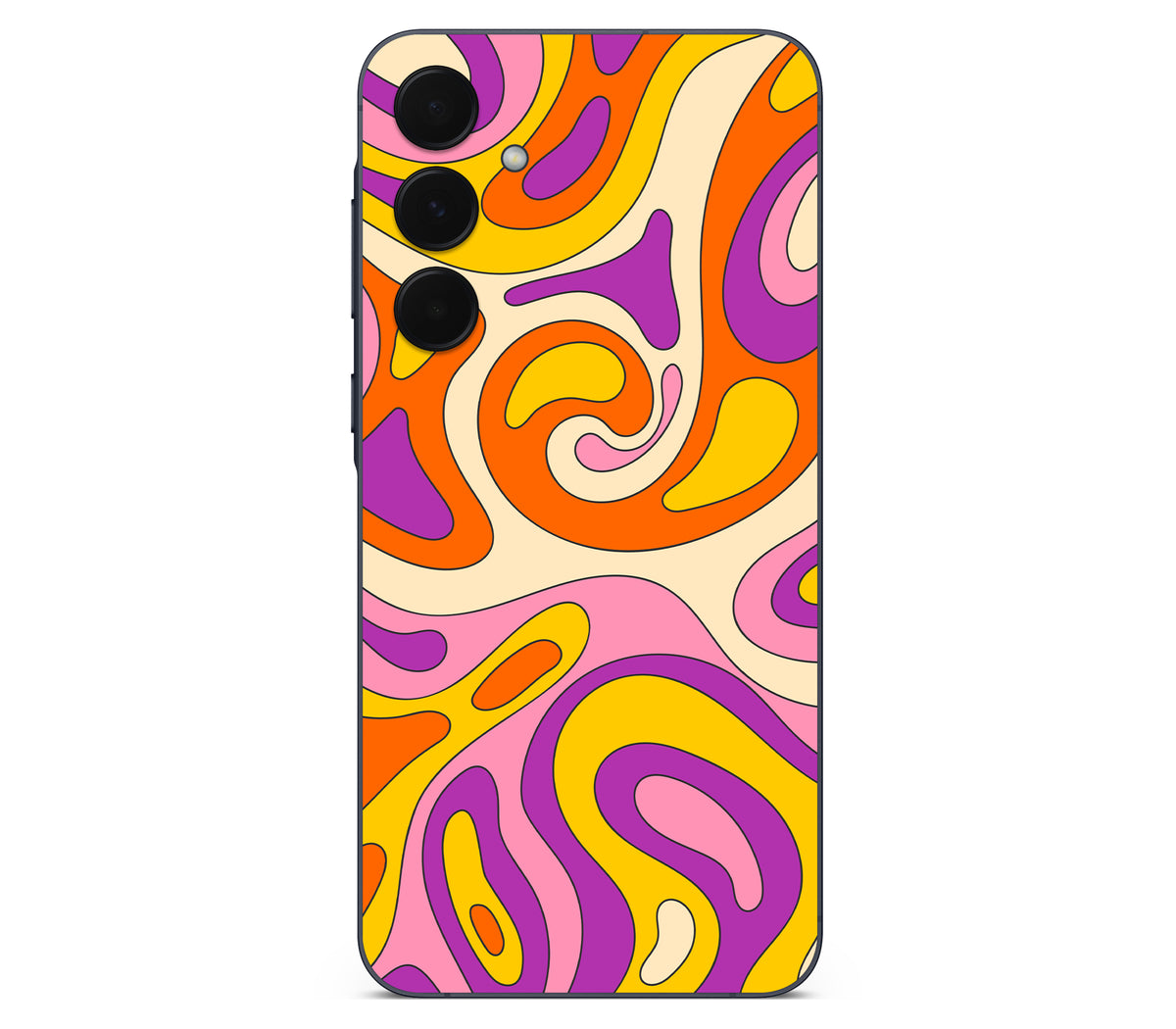 Galaxy A35 skin, Psycho Vortex, back skin