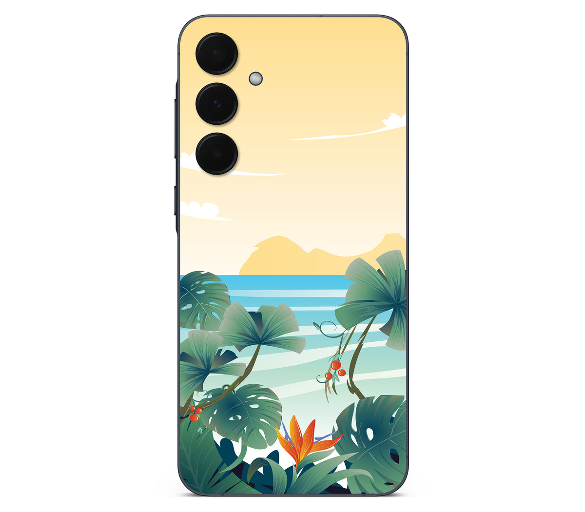 Galaxy A35 skin, Sizzle Bay, back skin