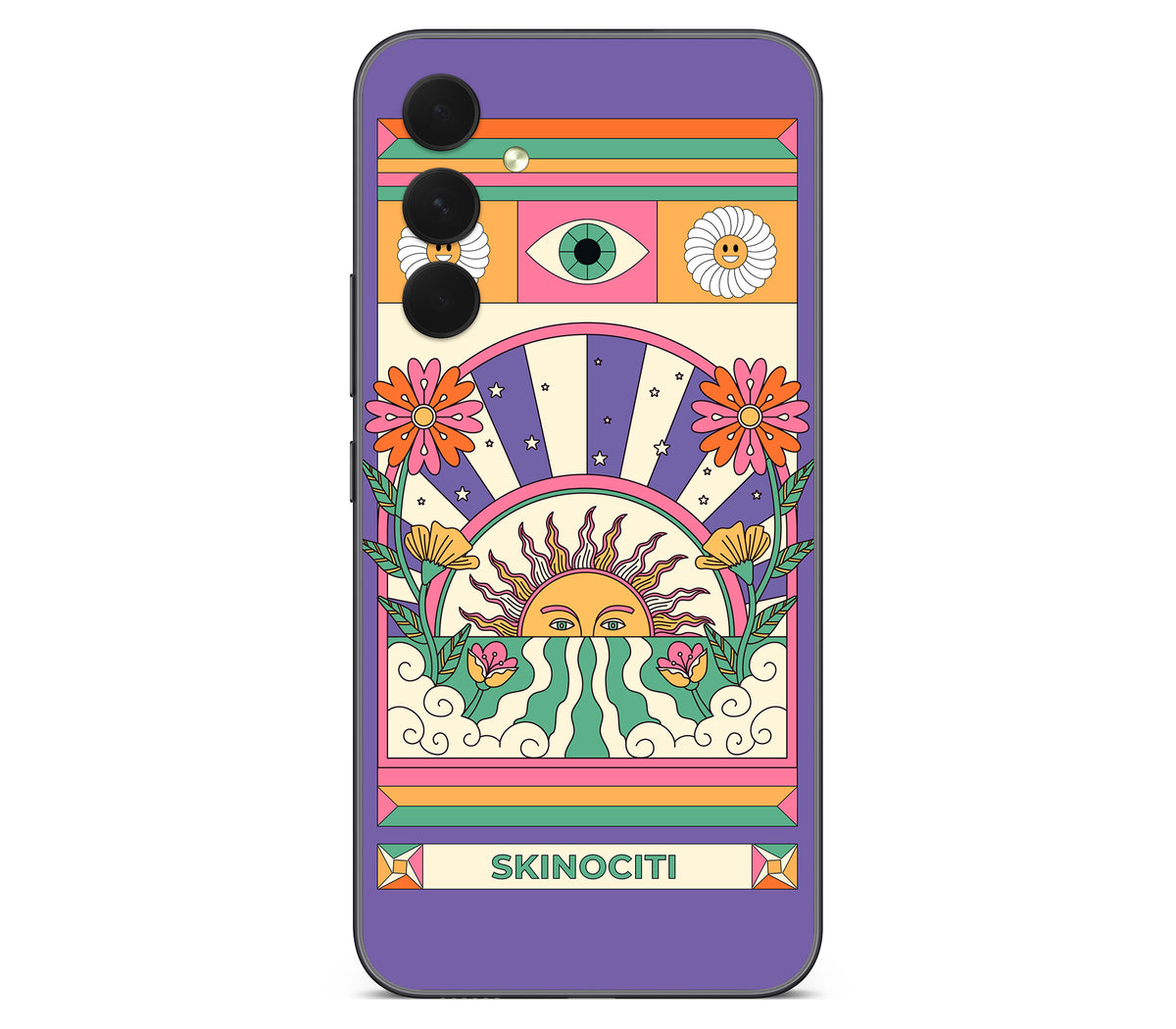 Galaxy A54 skin, Acidic Glare, back skin