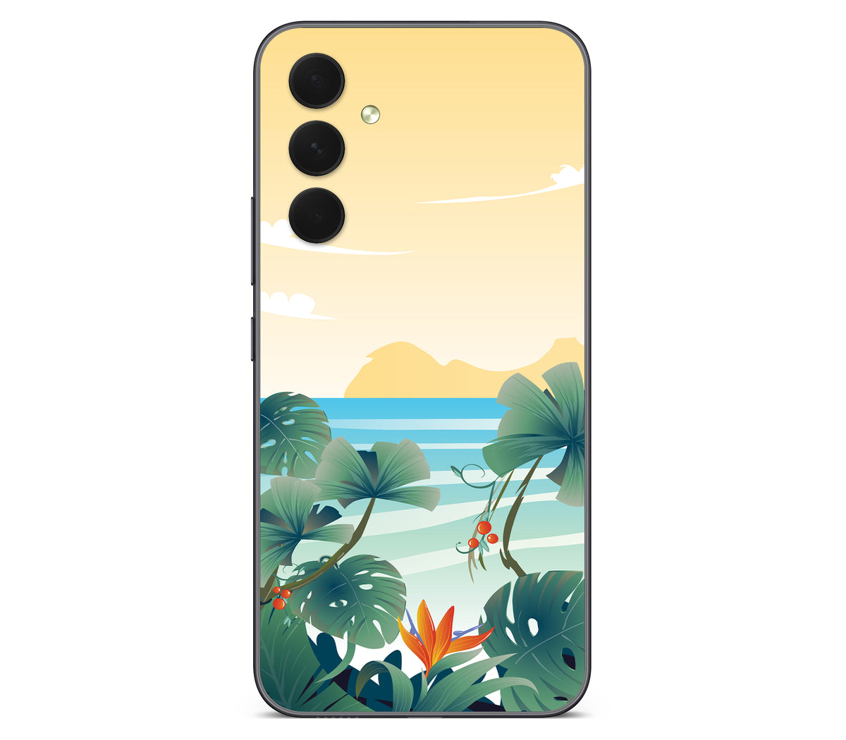 Galaxy A54 skin, Sizzle Bay, back skin