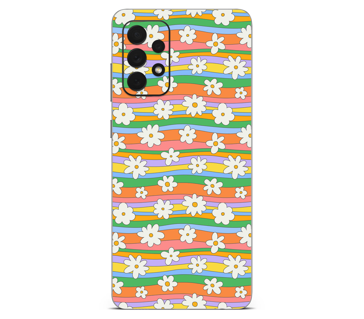 Galaxy A72 skin, Daisy Drift, back skin