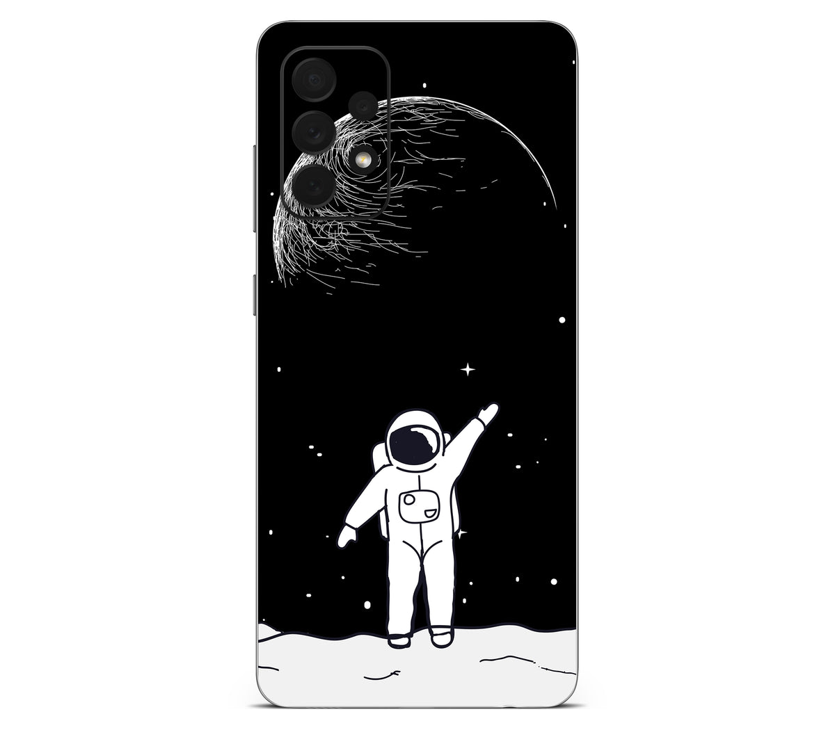 Galaxy A72 skin, Moonwave, back skin