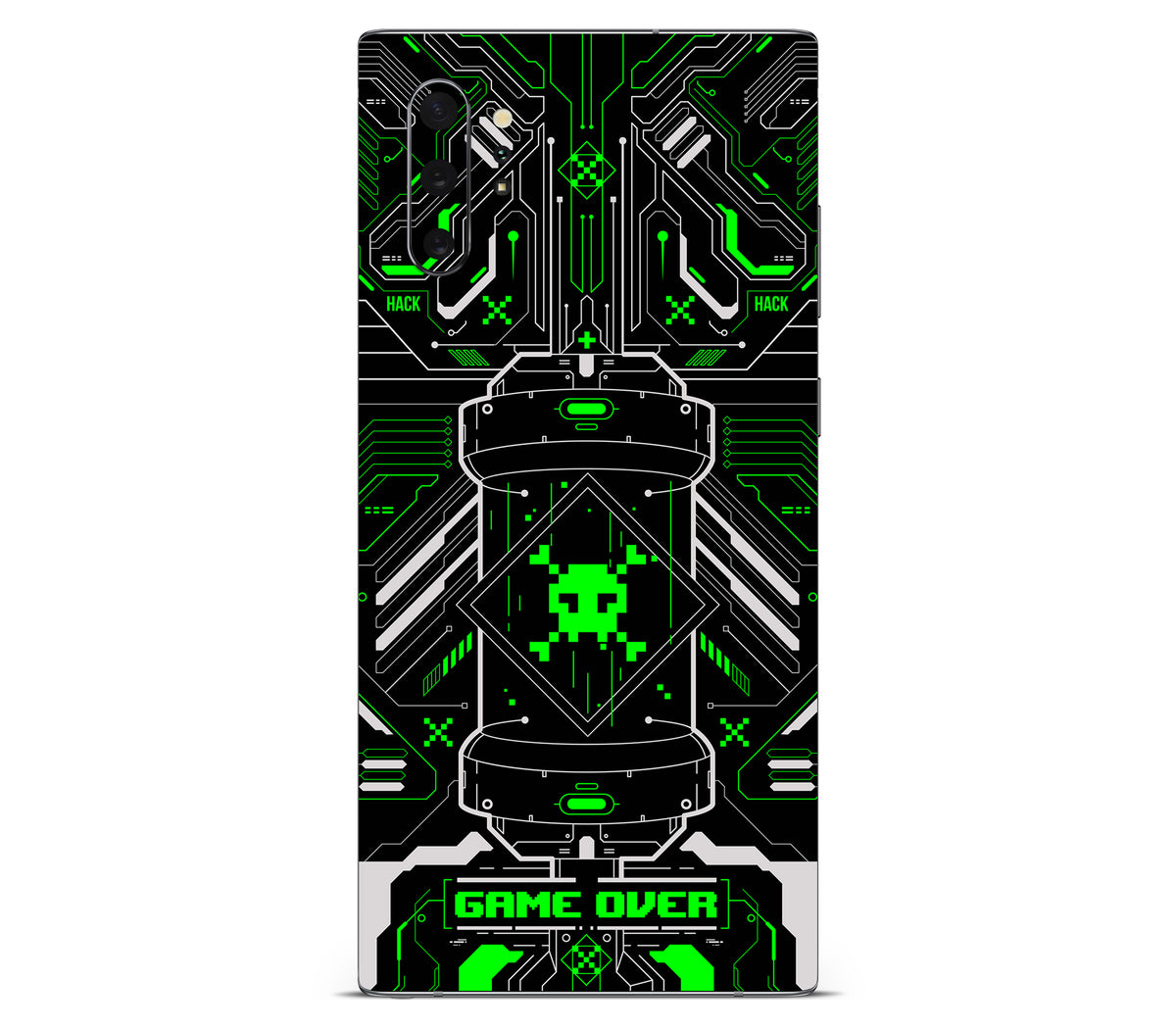 Galaxy Note 10 Plus skin, Fatal Error (Acid), back skin