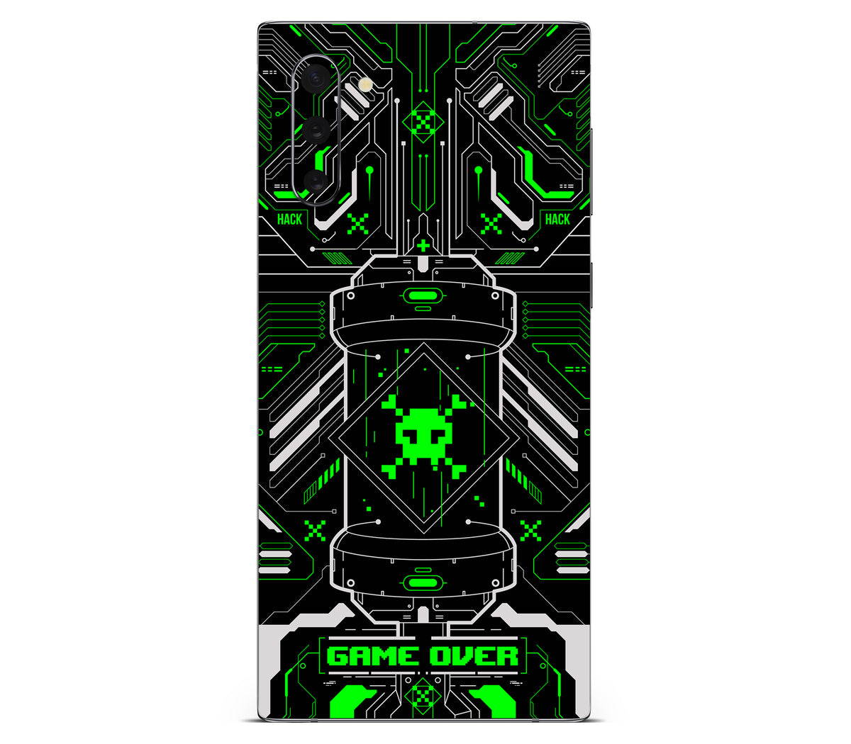Galaxy Note 10 skin, Fatal Error (Acid), back skin