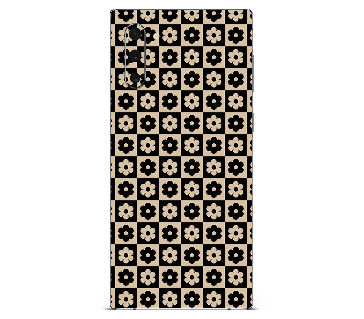 Galaxy Note 10 skin, Floral Grid, back skin