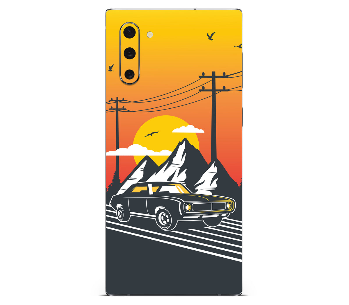 Galaxy Note 10 skin, Last Ride, back skin