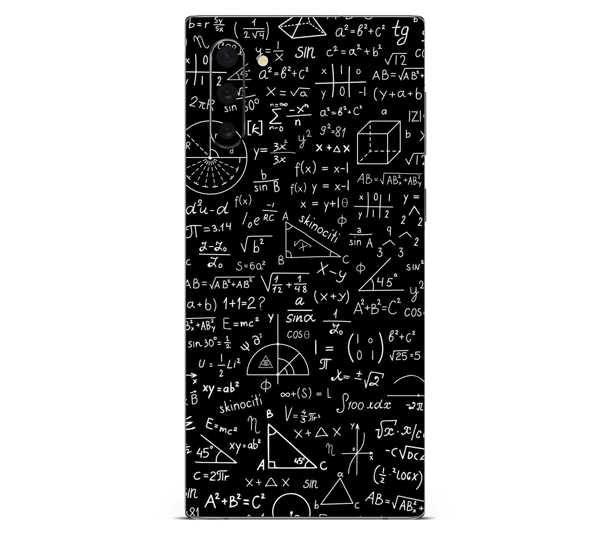 Galaxy Note 10 skin, Math Madness, back skin