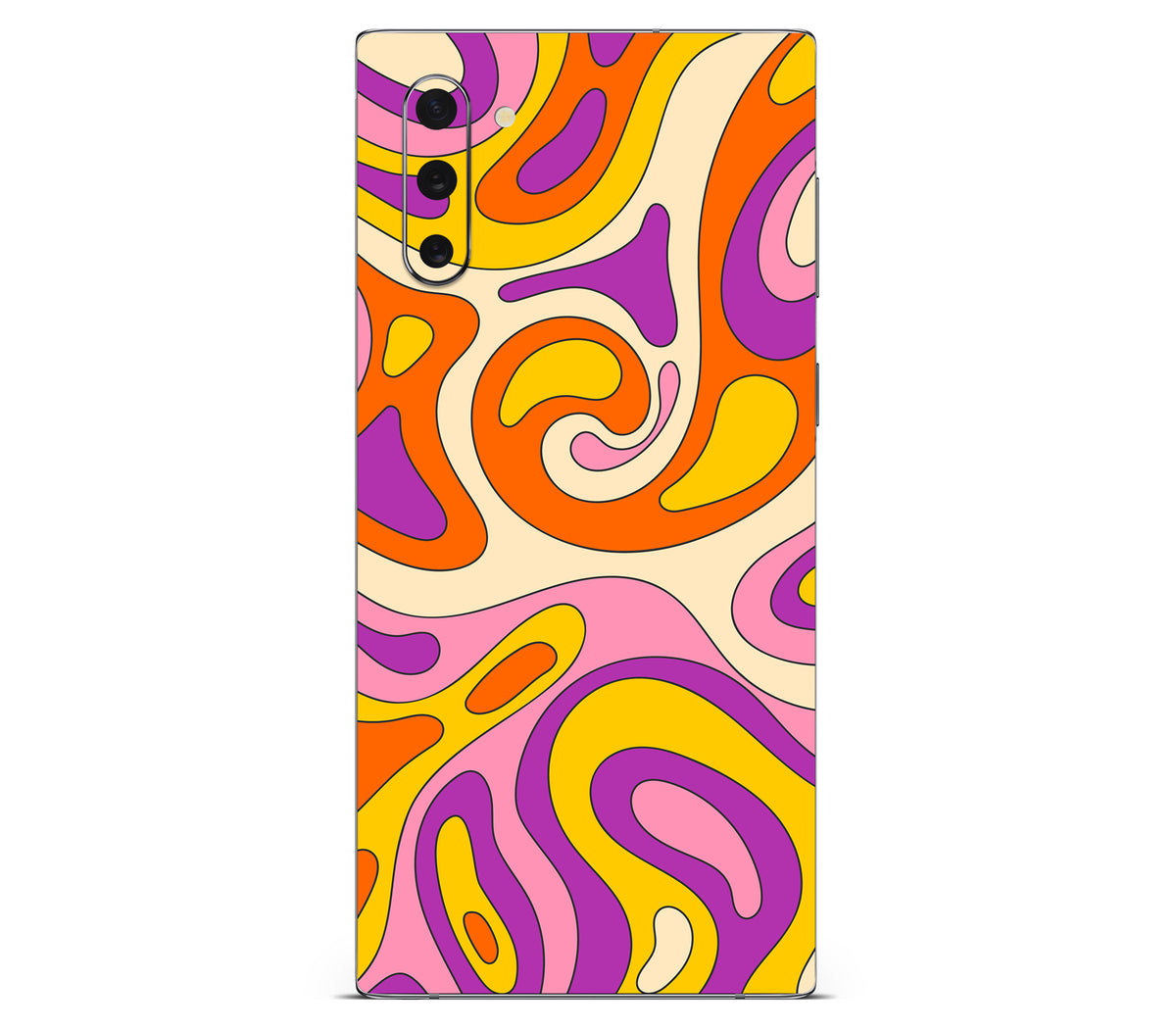 Galaxy Note 10 skin, Psycho Vortex, back skin