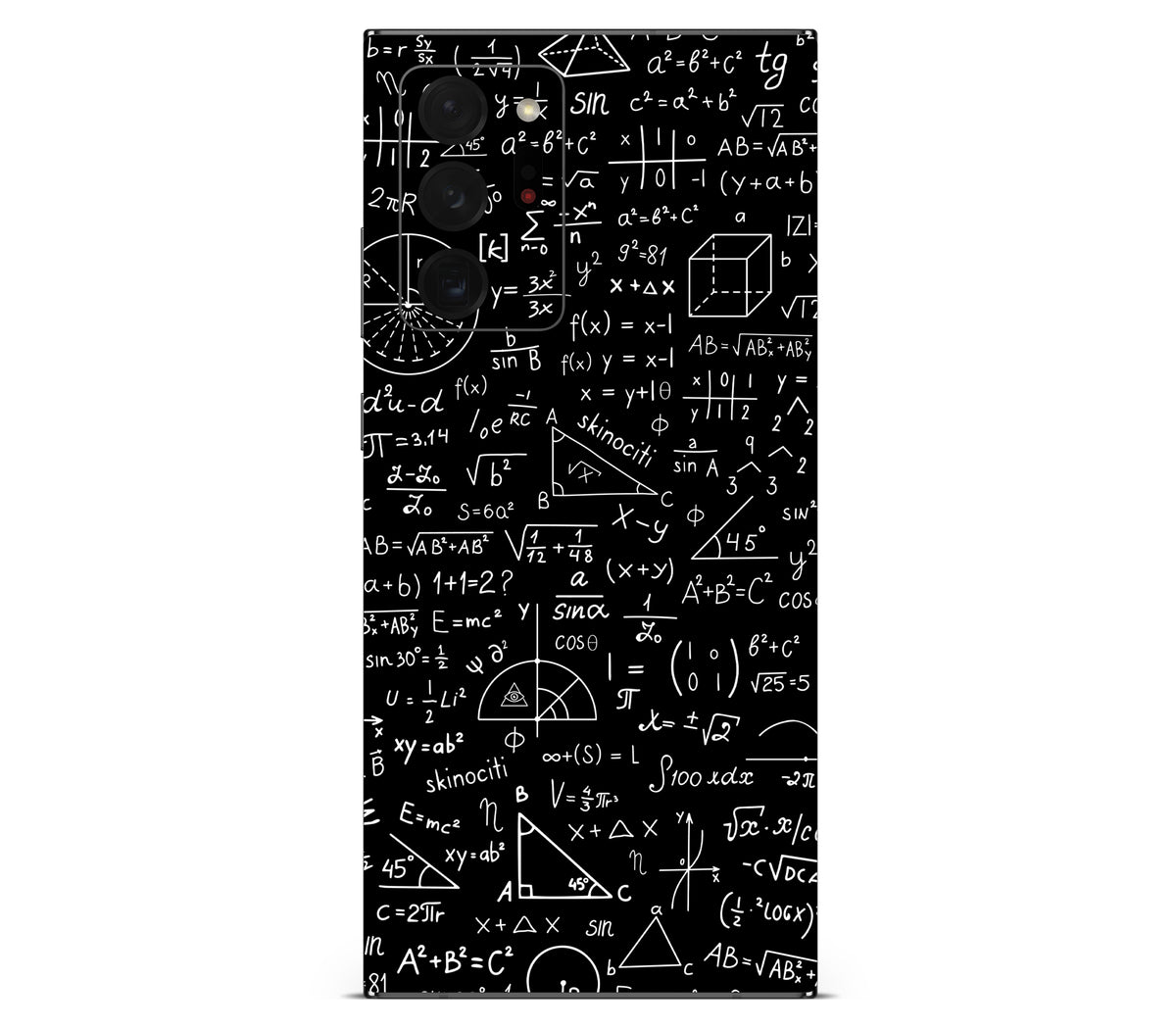 Galaxy Note 20 Ultra skin, Math Madness, back skin
