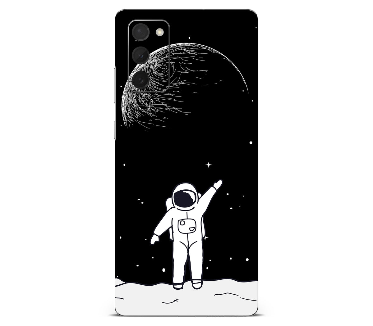 Galaxy Note 20 skin, Moonwave, back skin